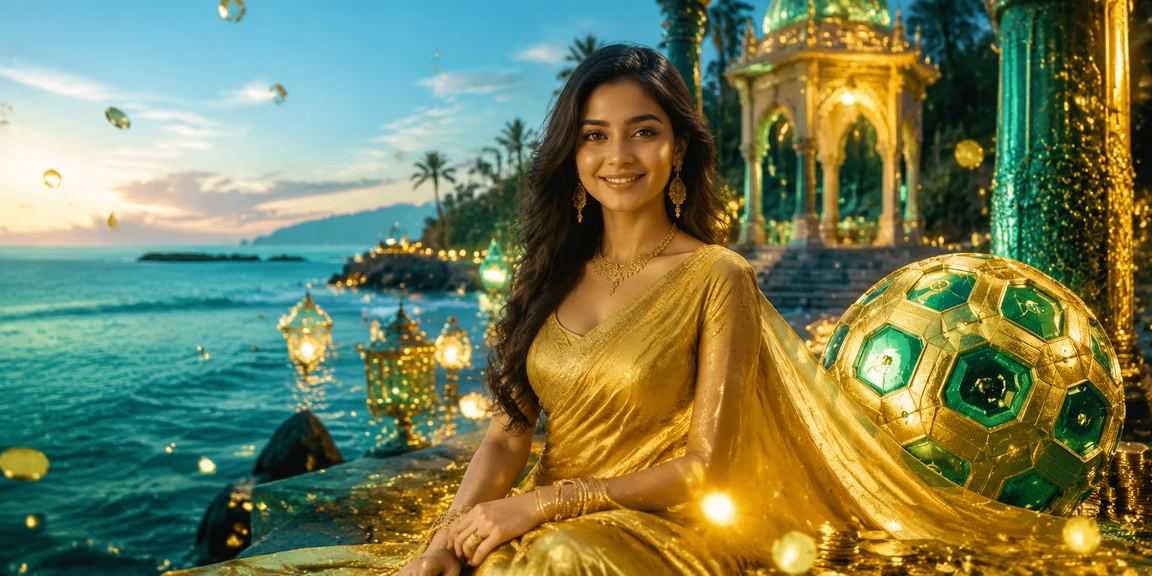 সেন্ট মার্টিনের পটভূমিতে লটারি প্রোমোশন উপভোগরত বাংলাদেশি নারী